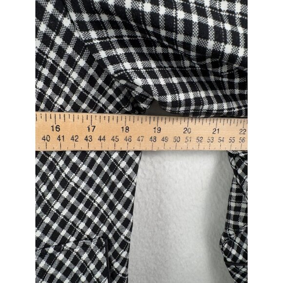 Spanx ponte black white plaid blazer jacket preppy money office sz M - Picture 4 of 6